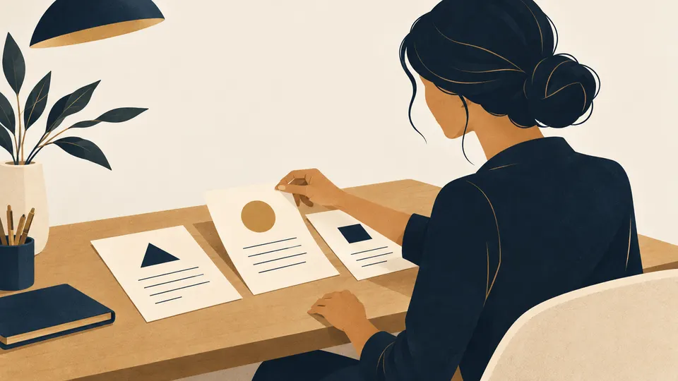An owner chooses a next step from organized information.